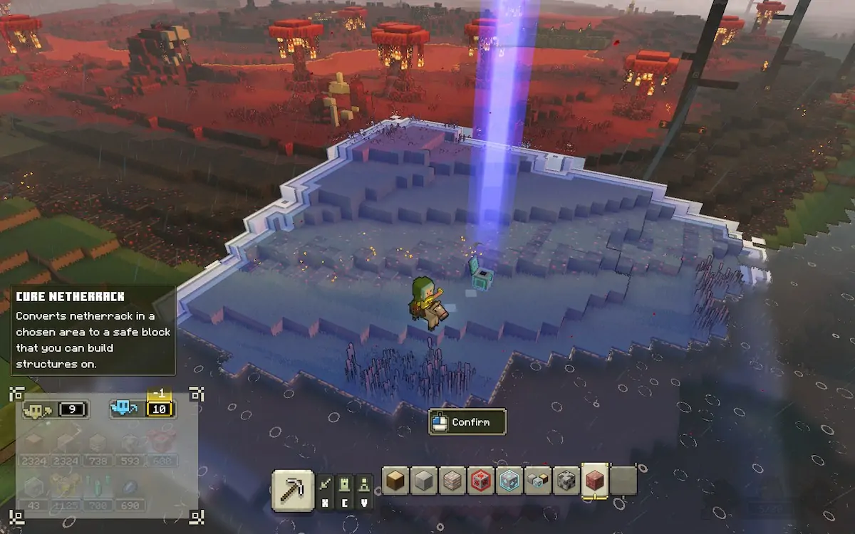 Minecraft Legends Comment guérir Netherrack