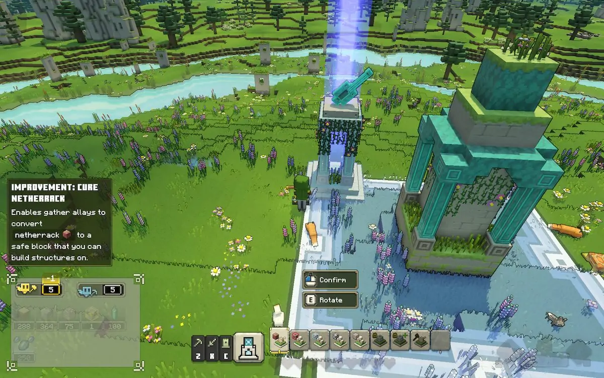 Minecraft Legends Comment guérir la mise à niveau Netherrack