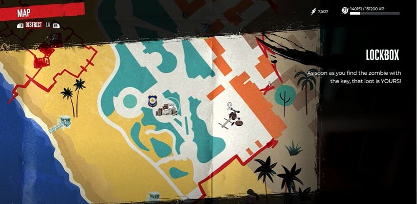 Emplacement de la clé du coffre-fort de l'officier dans Dead Island 2
