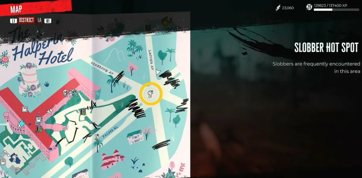Emplacement de la clé du conteneur au bord de la piscine à Dead Island 2