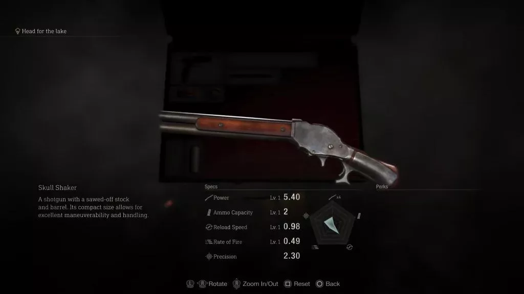 Resident Evil 4 : Remake - Guide du Crâne Shaker Vs W-870