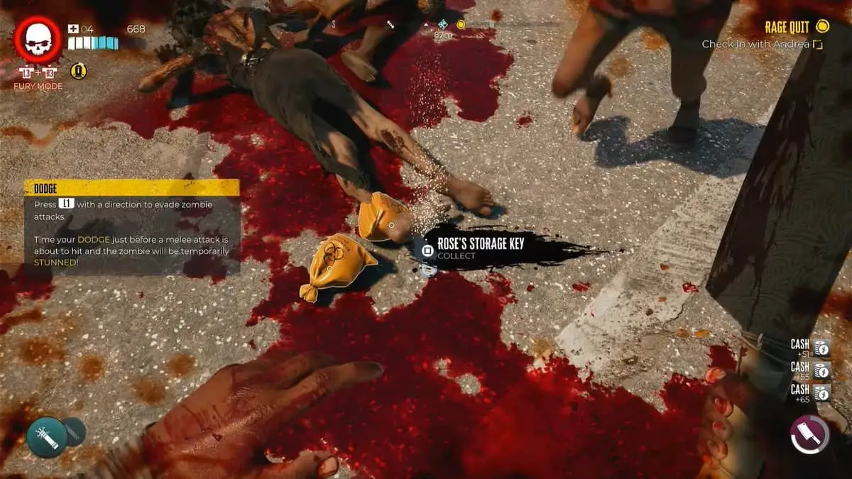 Dead Island 2 : Emplacement des clés de Stockage de Rose