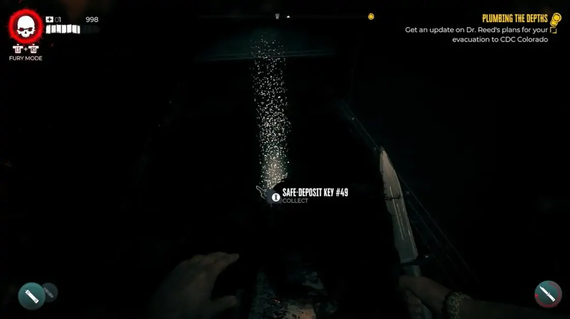 Emplacement de la clé de coffre-fort 4 à Dead Island 2