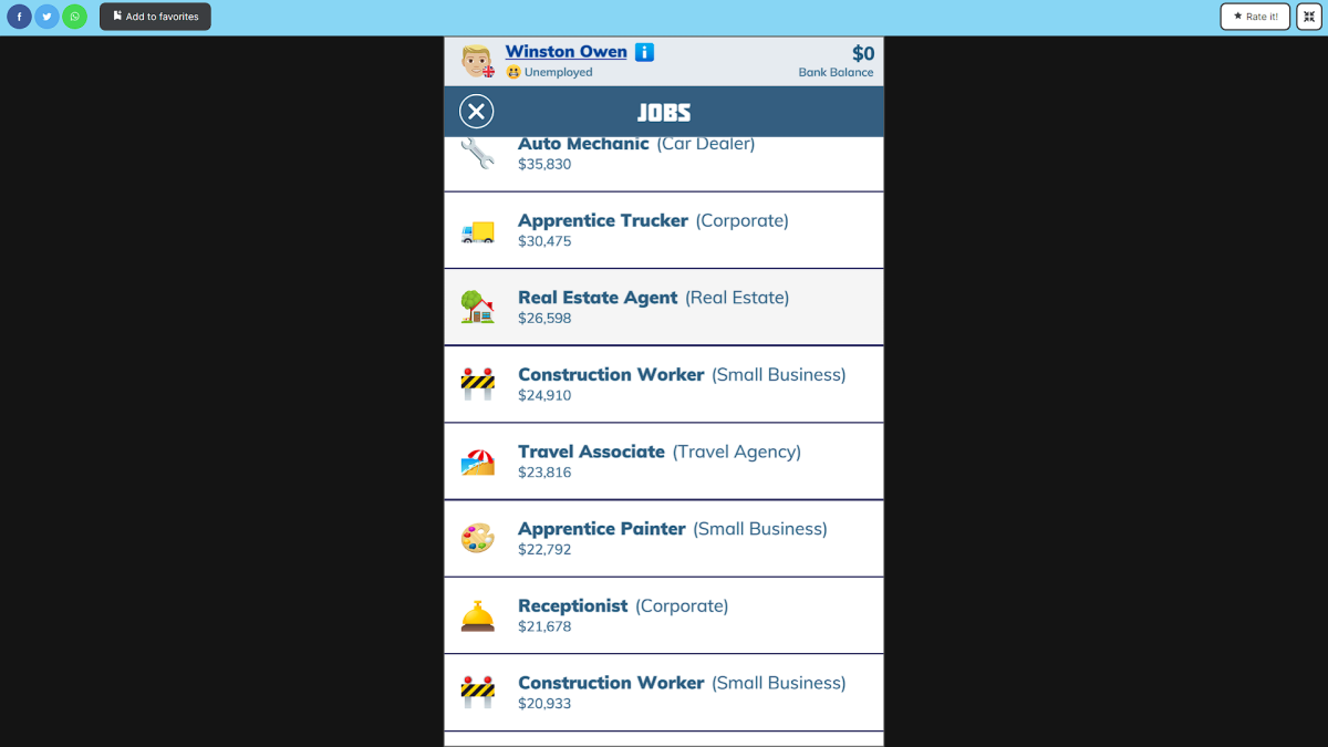 Comment devenir agent immobilier dans BitLife - Guide