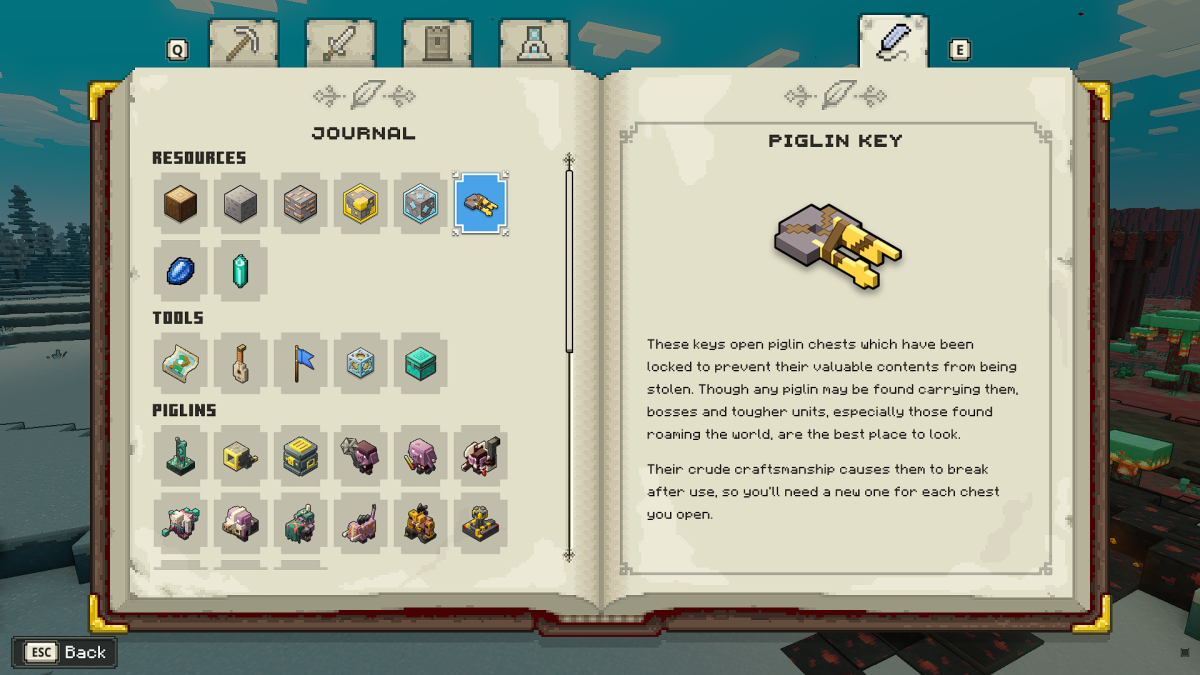 Où trouver les clés Piglin et comment les utiliser dans Minecraft Legends