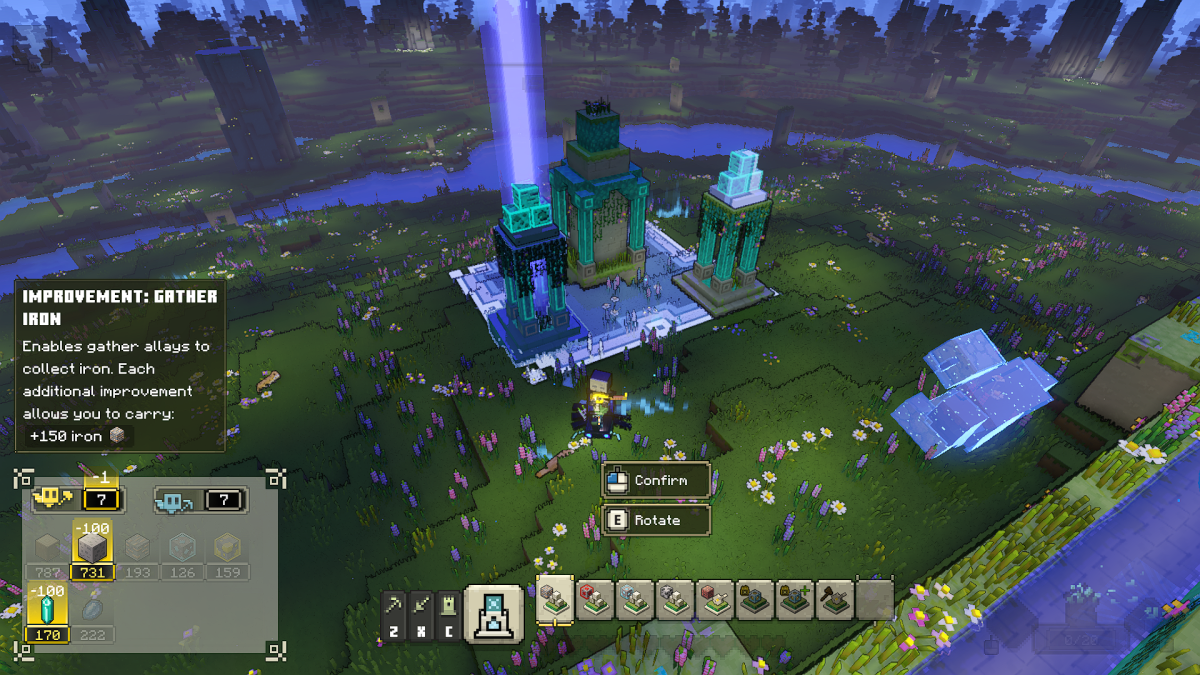 ferme Prismarine dans Minecraft Legends