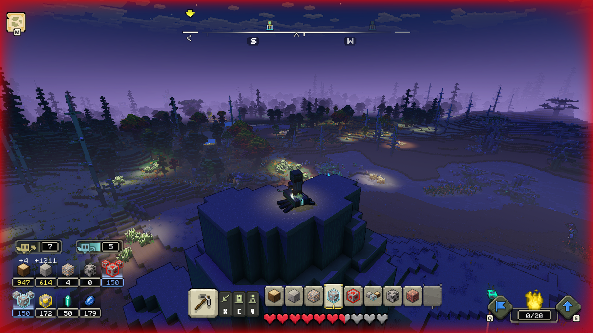 Emplacements des blocs Minecraft Legends