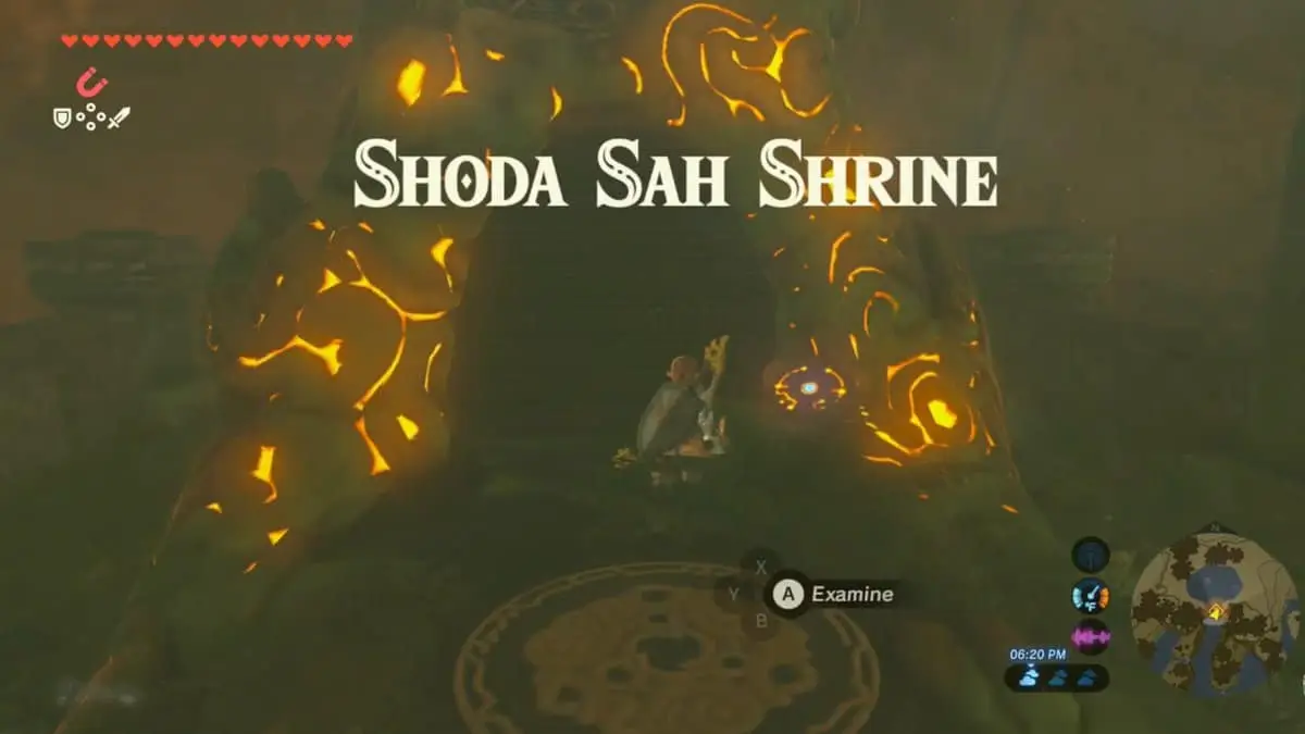 Zelda : Breath Of The Wild - Guide du sanctuaire Shoda Sah