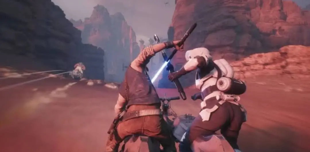 Speeder Bike dans Star Wars Jedi Survivor