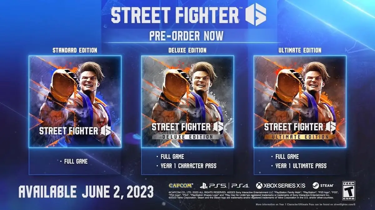 Toutes les éditions de Street Fighter 6 expliquées : Deluxe, Ultimate, bonus de précommande, et plus encore