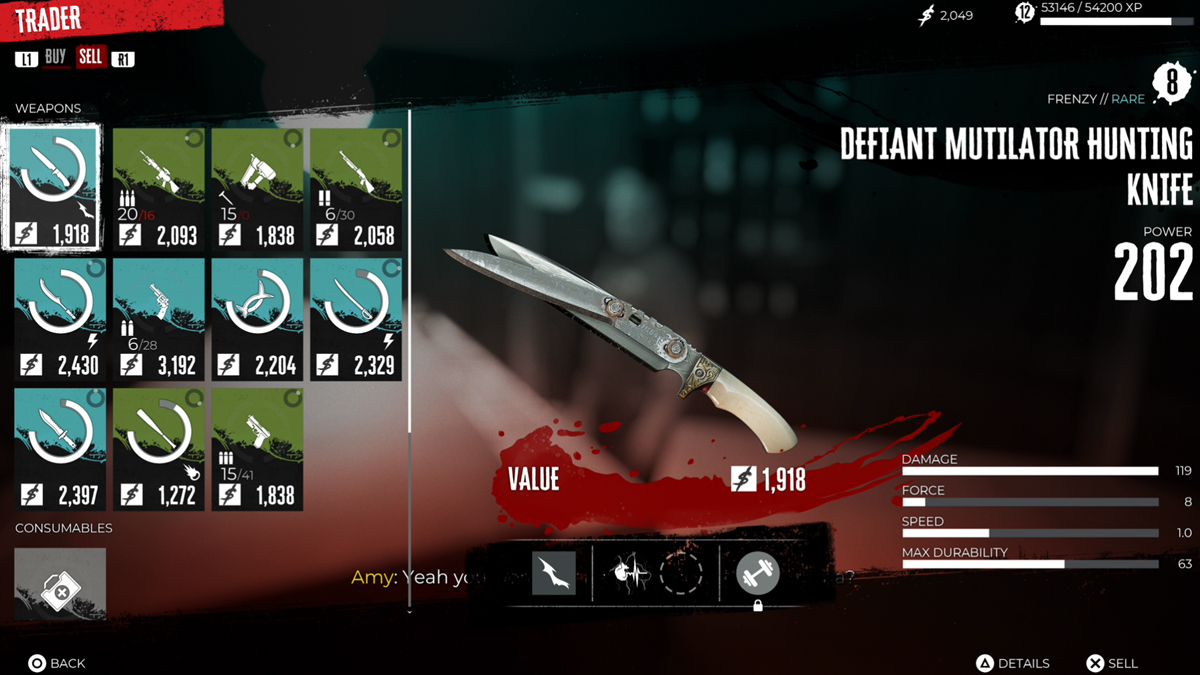 Dead Island 2 Vendre des armes