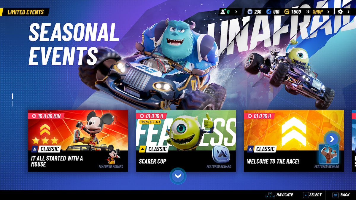 Événements limités Disney Speedstorm