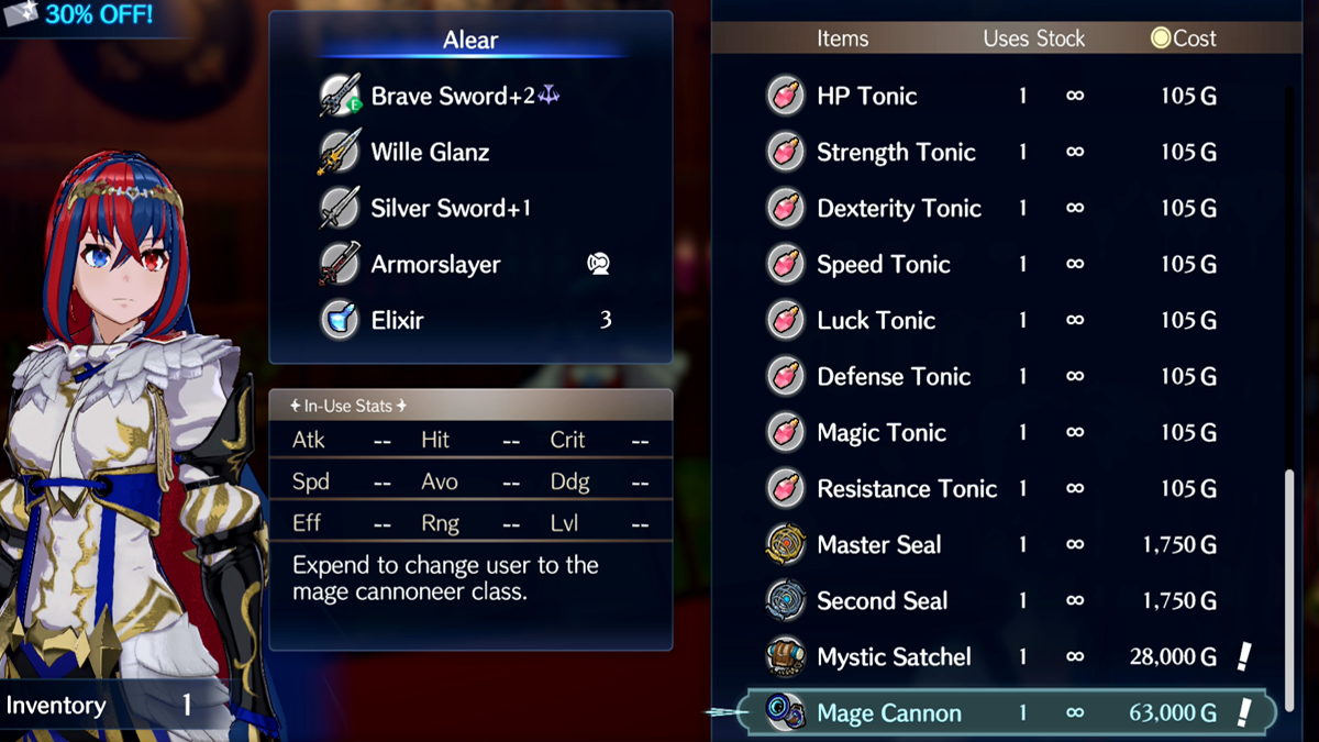 Fire Emblem Engage Mage Canonnier Enchanteur Item Store