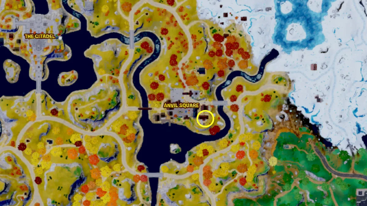 Sous-sol de Fortnite Jaeger où trouver l'emplacement de la carte de quête de l'attaque des Titans