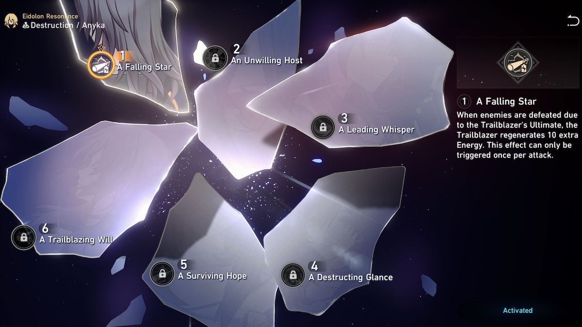 Eidolons du rail stellaire Honkai