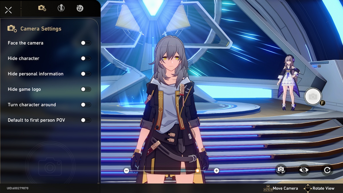 Mode photo Honkai Star Rail