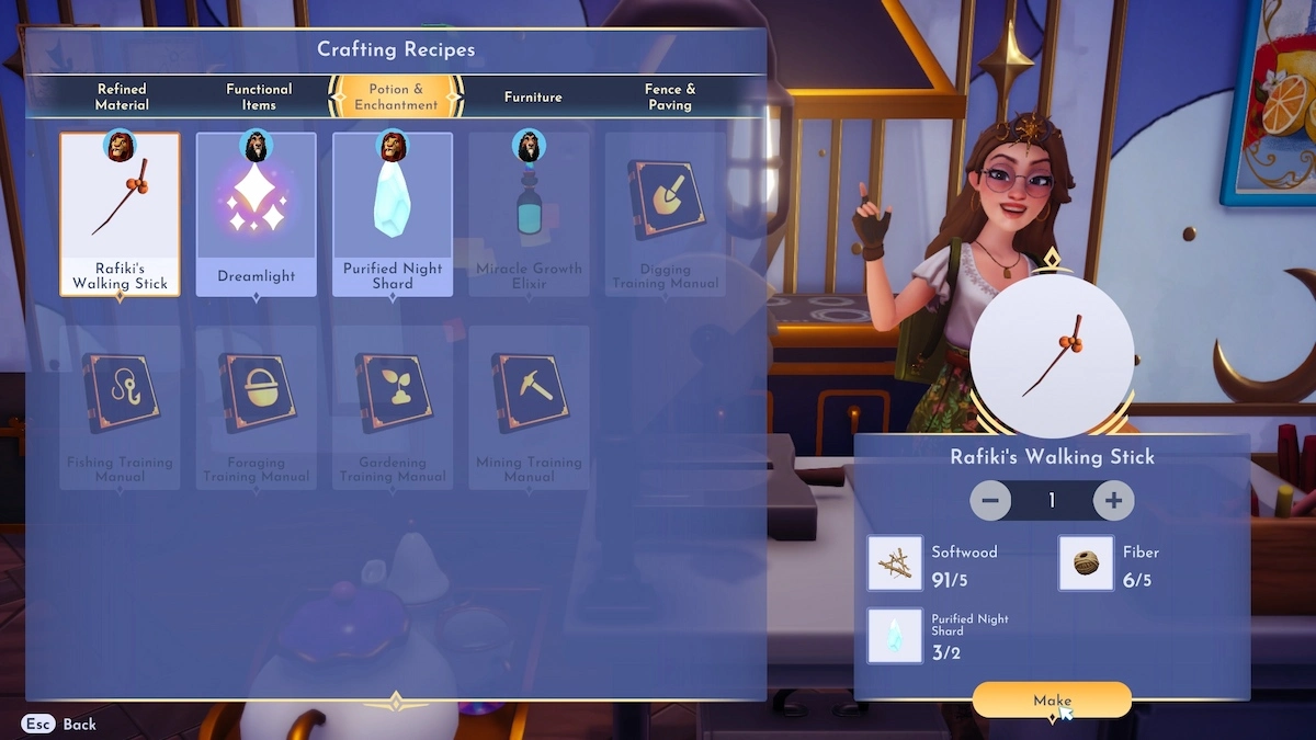 Comment terminer Stars To Guide Us Quest Bâton de marche Disney Dreamlight Valley Rafikis
