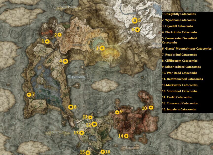 Emplacements de la carte du diablotin à tête de loup dans Elden Ring