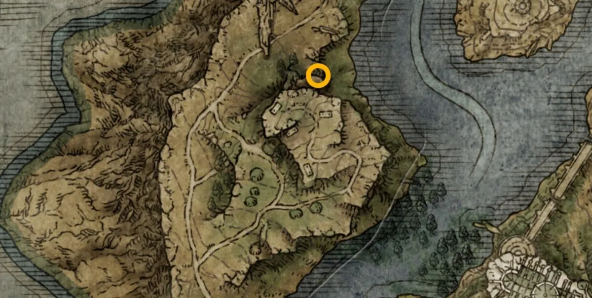 Lake Somber Smithing Stone 3 emplacements sur la carte dans Elden Ring