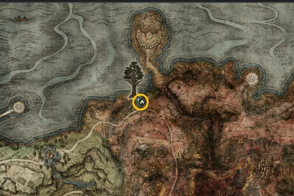 Emplacement de la carte Imp Head (Wolf) dans Elden Ring