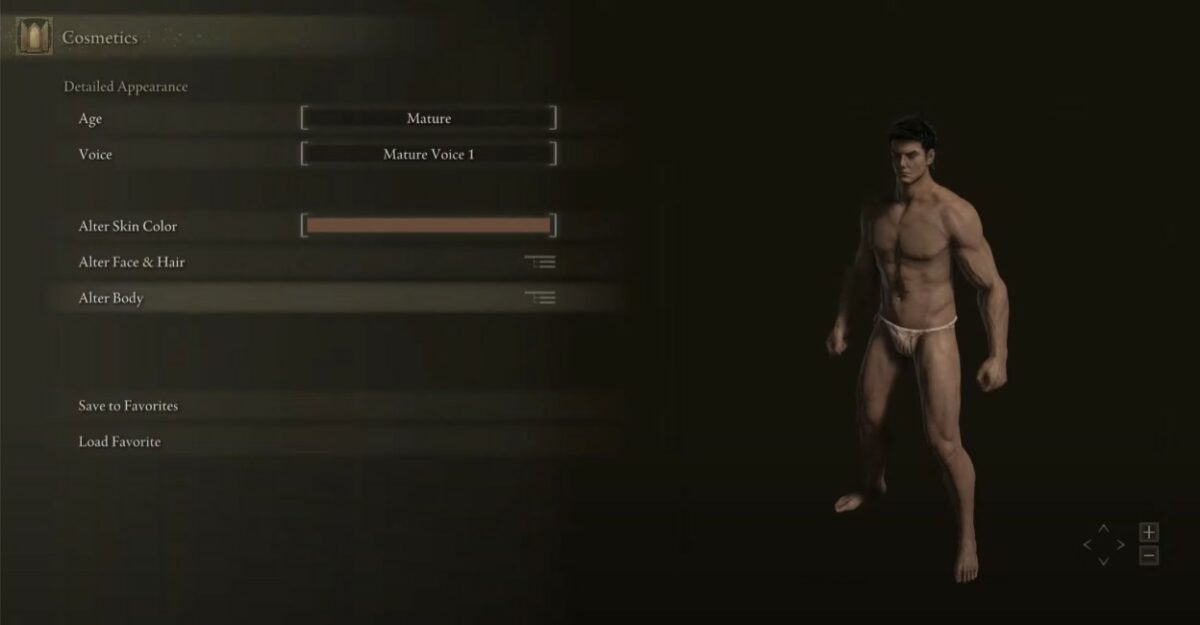 Écran de création de personnage Guts dans Elden Ring