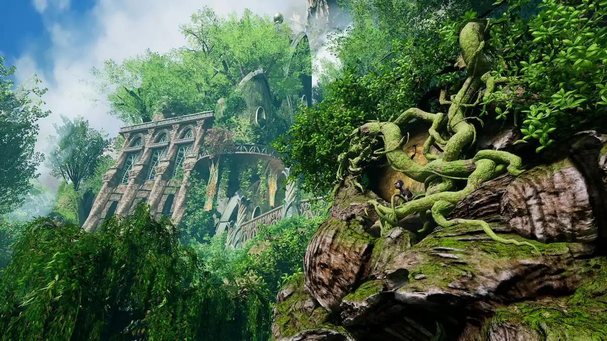 Le Seigneur des Anneaux Gollum Language DLC Foliage Temple