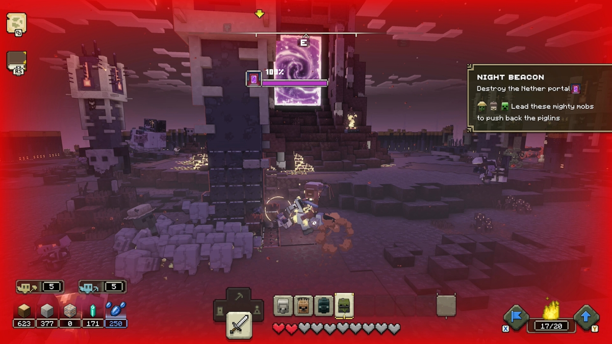 Tour de base de la balise de nuit Minecraft Legends