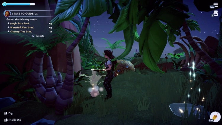 Des étoiles pour nous guider Disney Dreamlight Valley Clearing Tree Seed