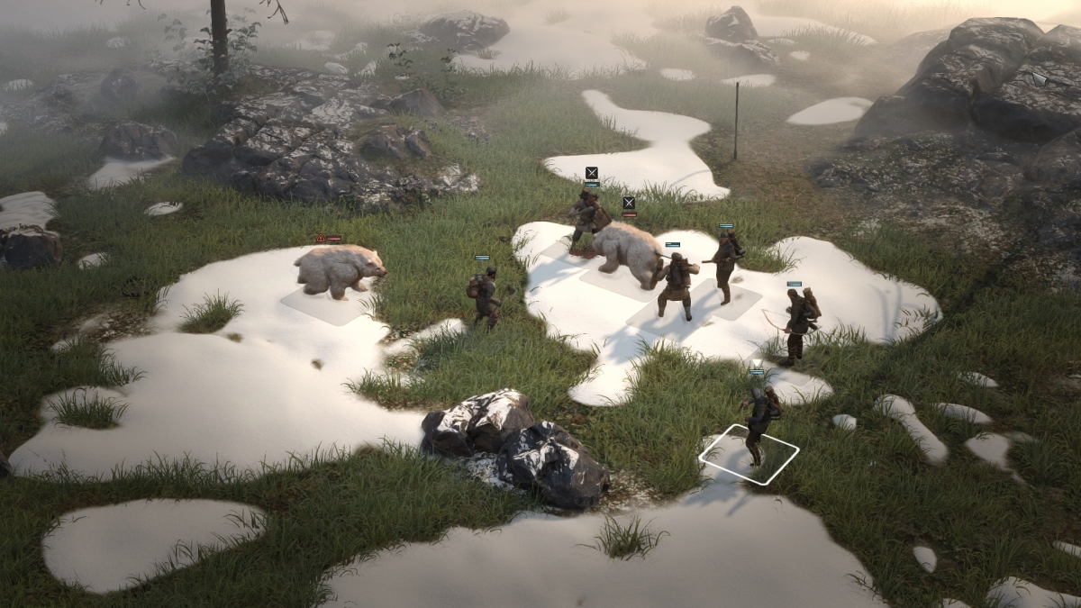 Wartales Combat avec des ours
