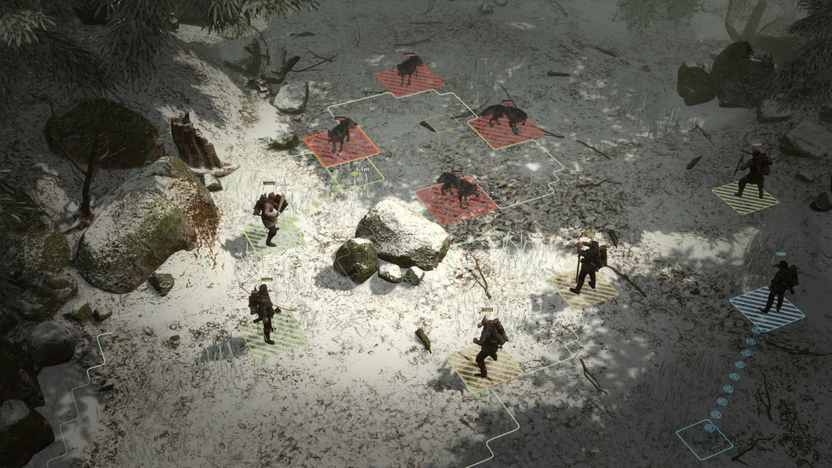 Wartales combat avec des loups