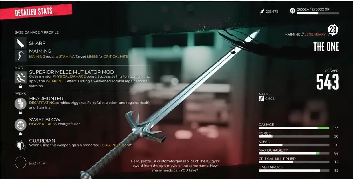 Dead Island 2 - Emplacement de The One - Comment l'obtenir