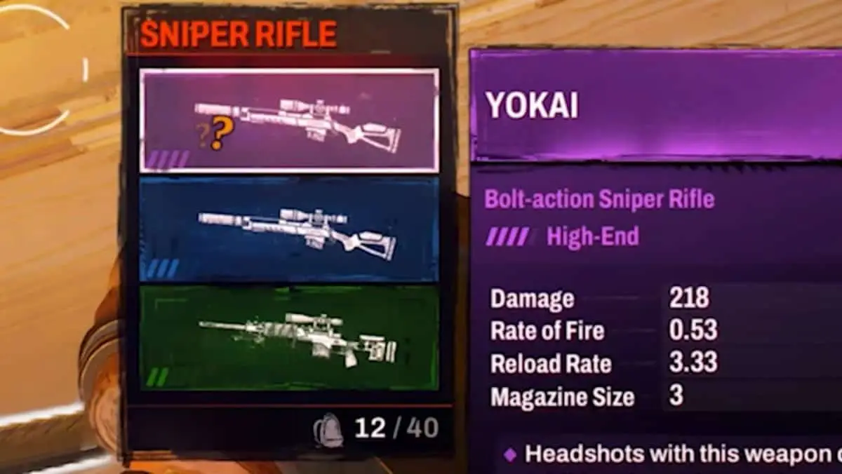 Redfall : Comprendre les raretés des armes