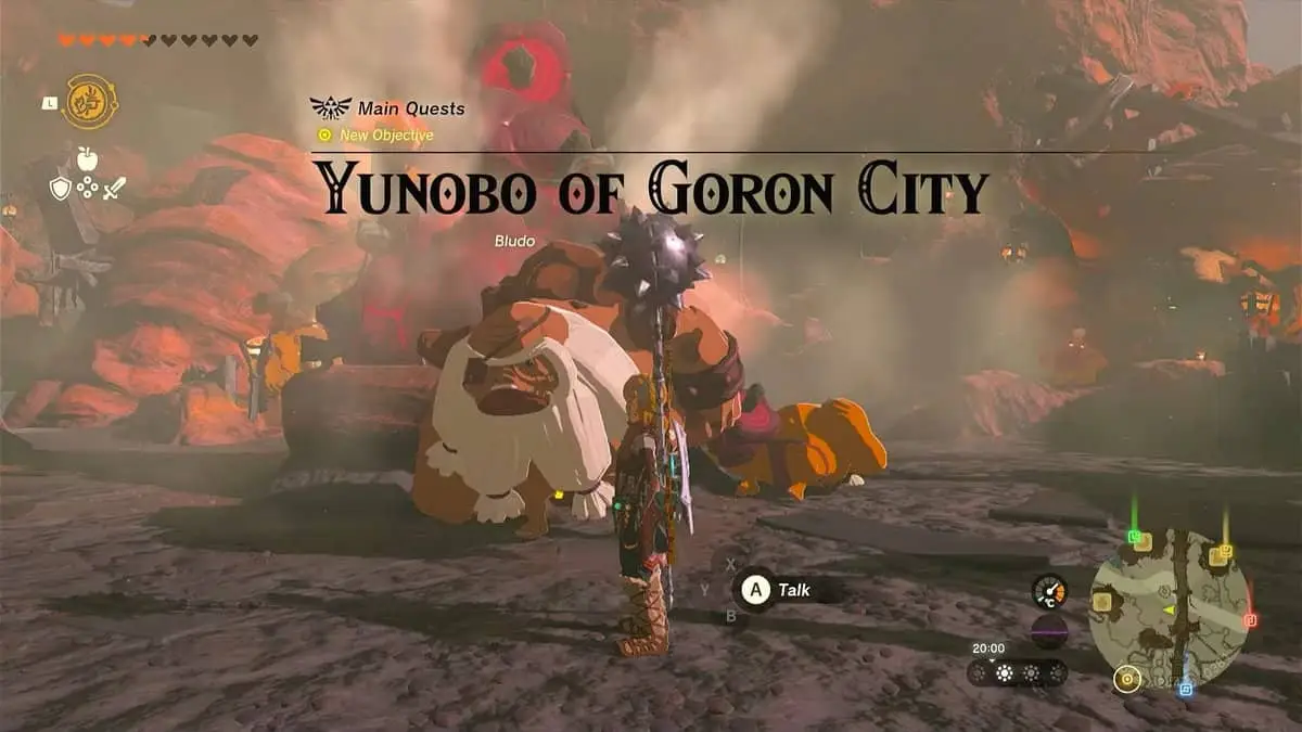 Zelda : Tears Of The Kingdom - Quête du Yunobo de Goron City