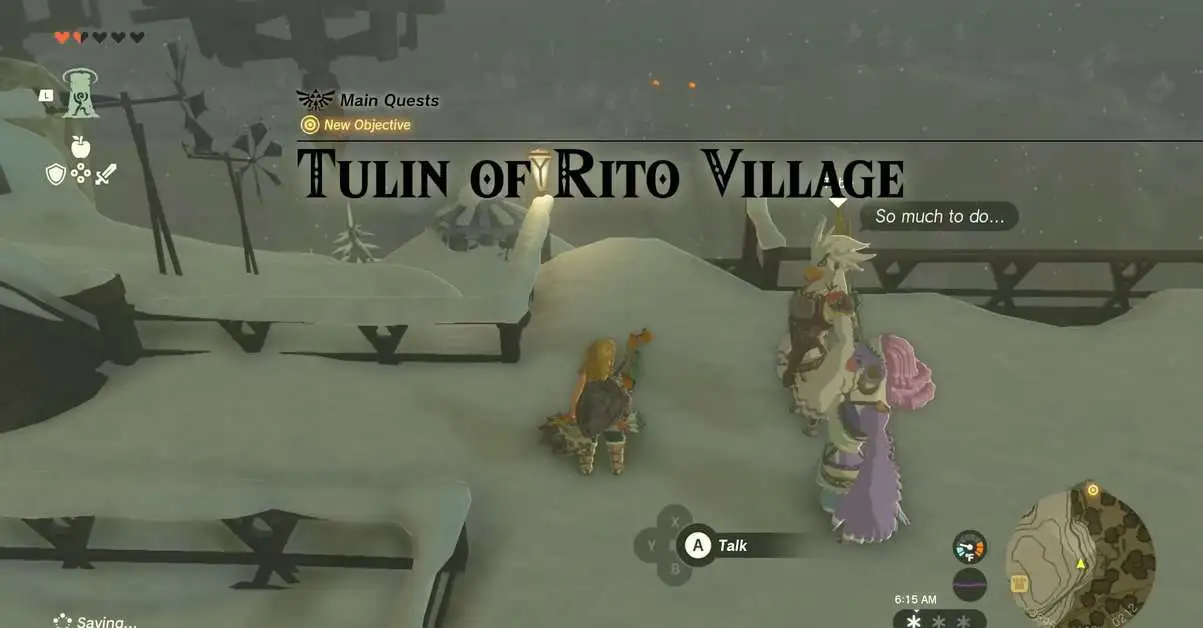 Zelda : Tears Of The Kingdom - Village de Tulin de Rito