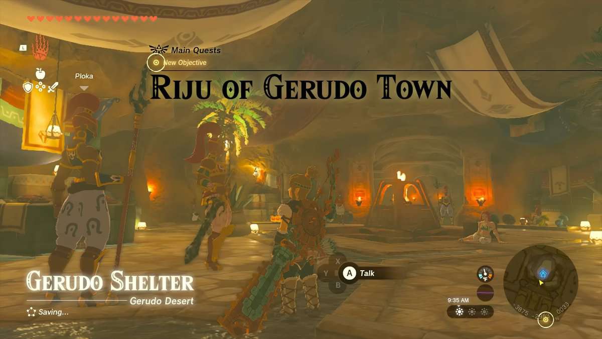 Zelda : Tears Of The Kingdom - Riju de la ville de Gerudo