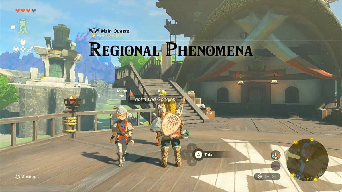 Zelda : Tears Of The Kingdom - Quête sur les phénomènes régionaux