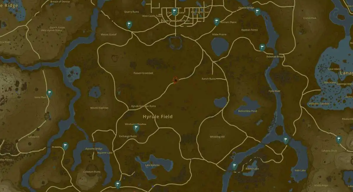 Zelda : Tears Of The Kingdom - Aider Addison avec l'emplacement des panneaux Hudson