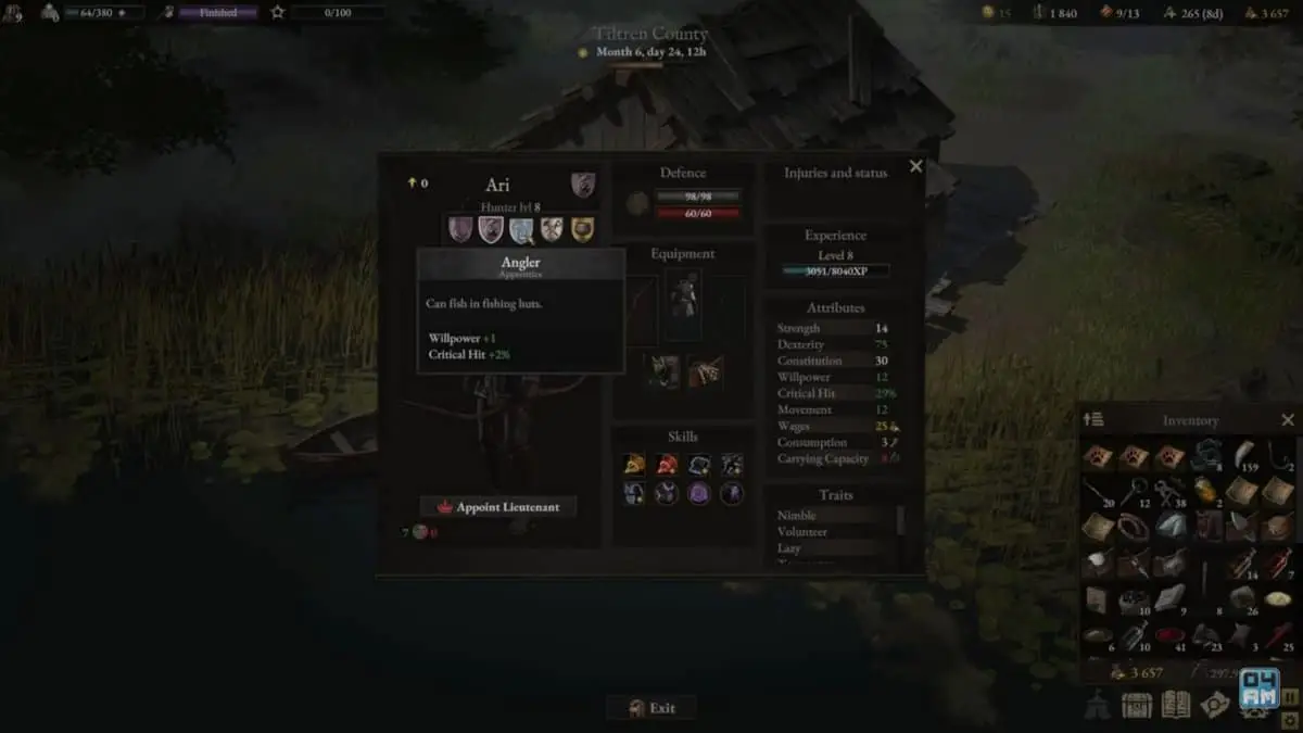 Wartales : Guide des professions