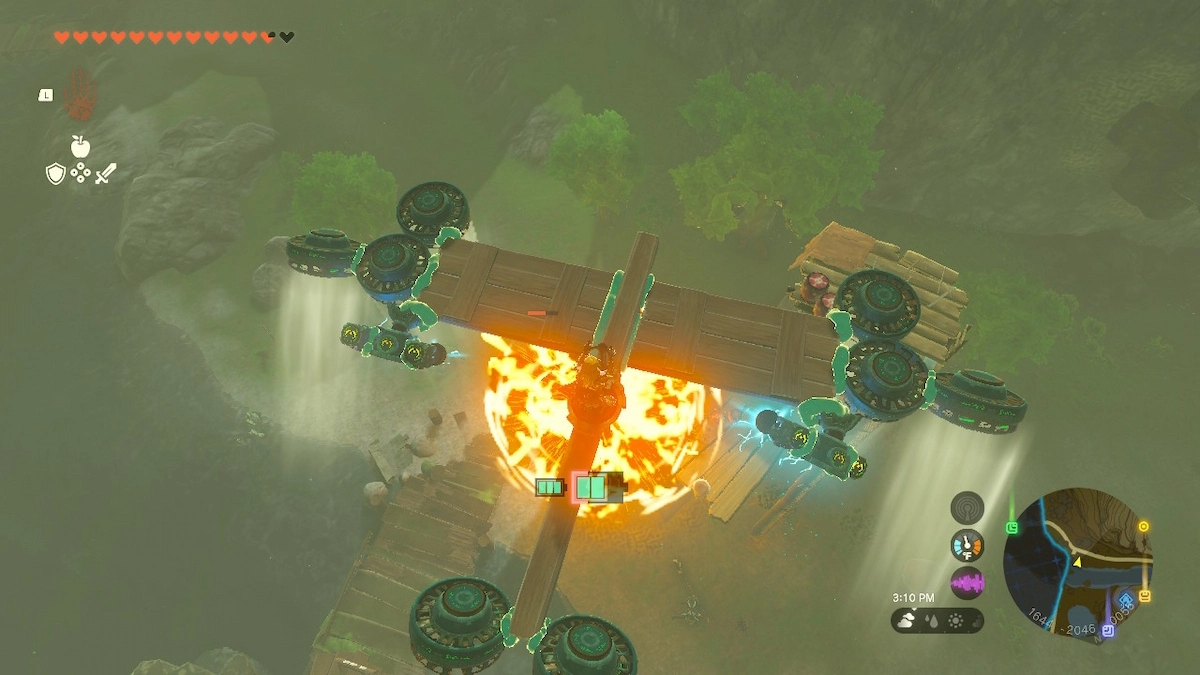 Comment fabriquer un avion bombardier dans Tears of the Kingdom (TotK)