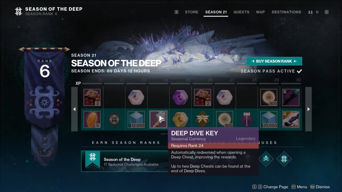Comment obtenir des clés de plongée profonde dans Destiny 2