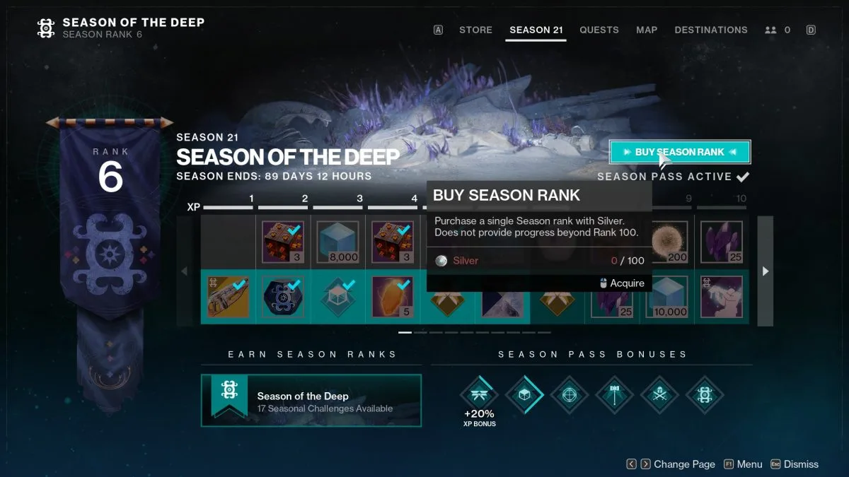 Destiny 2 : Vous pouvez désormais acheter tous les niveaux du Season Pass au début de la saison
