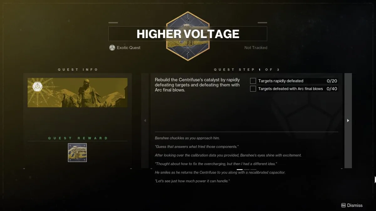 Comment obtenir le catalyseur centrifuge dans Destiny 2