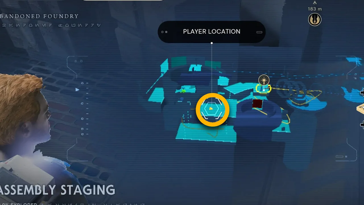 Assembly Staging Datadisc map location in Jedi: Survivor
