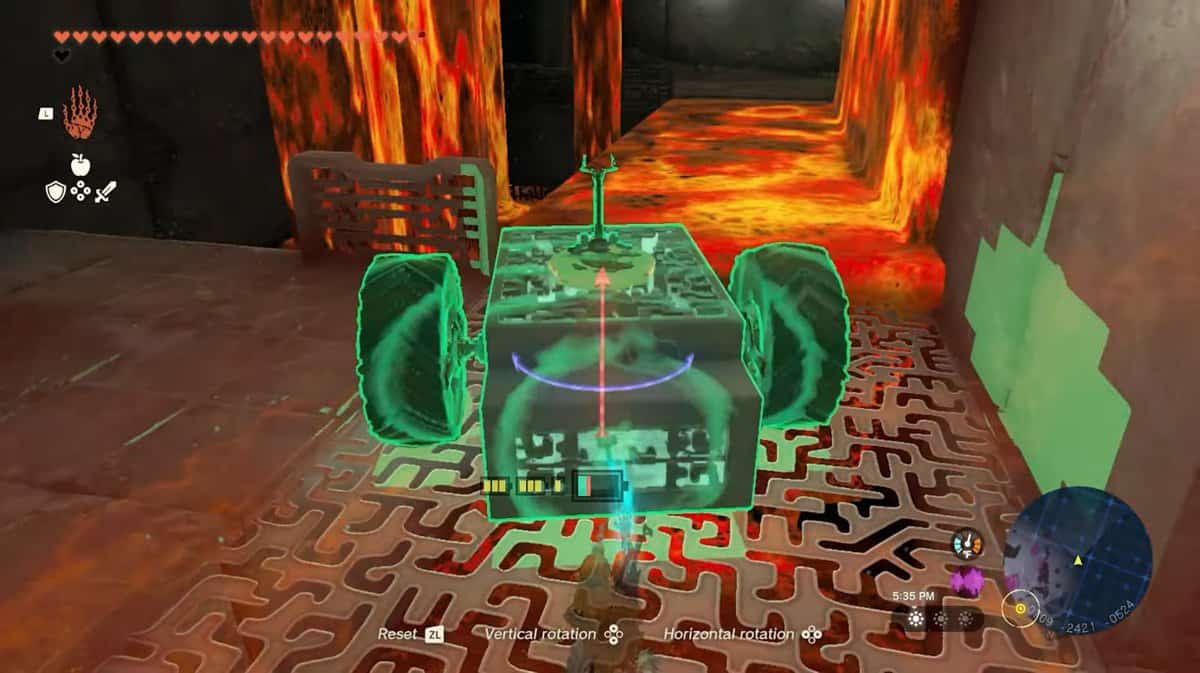 Créer un véhicule pour Left Arm Depot dans Zelda TotK
