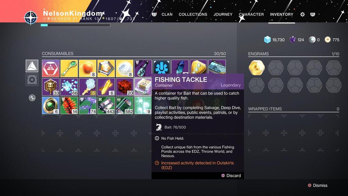 Destiny 2 Meilleurs spots de pêche