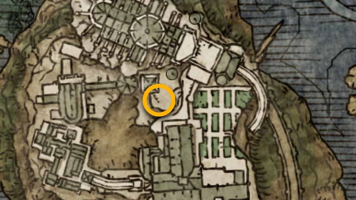 Carian Knight Définir l'emplacement de la carte dans Elden Ring
