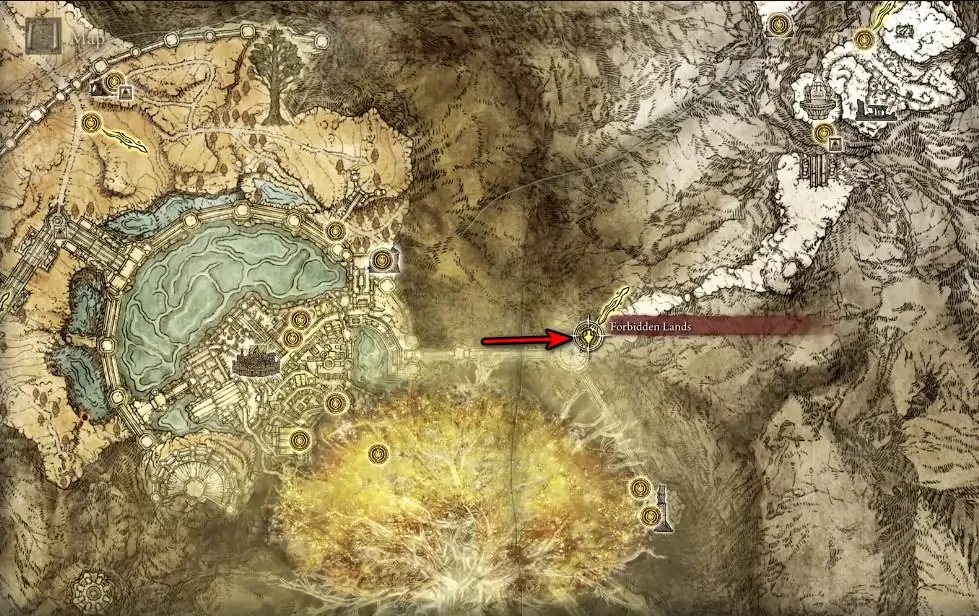 Emplacement de la carte de la tenue officielle dans Elden Ring
