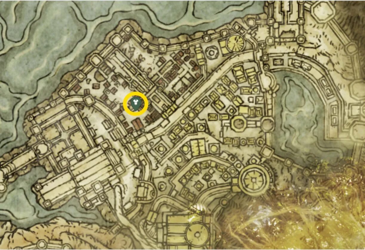 Emplacement de la carte du masque Omensmirk dans Elden Ring