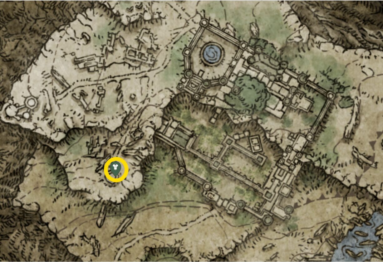Emplacement de la carte de l'ensemble du précepteur dans Elden Ring