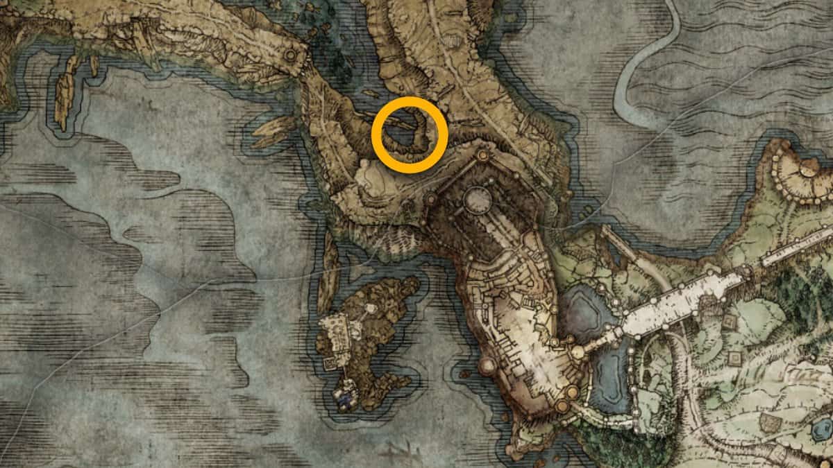 Emplacement de la carte Sage Set à Elden Ring